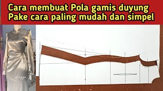 cara membuat pola gaun mermaid, duyung pake cara paling simpel dan jelas