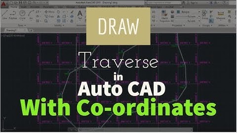 SW-DTM: Drawing a traverse in AutoCAD With Co-ordinates
