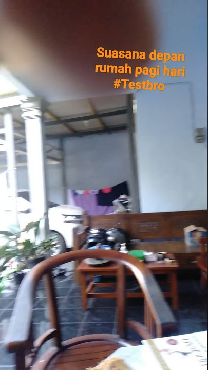 suasana pagi hari depan rumah 🏠