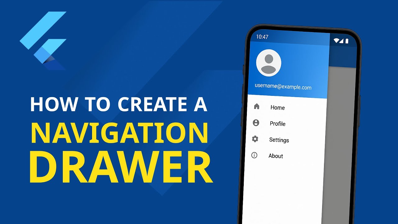 Flutter Navigation Drawer Tutorial — Build a Modern Side Menu (Step-by-Step Guide)