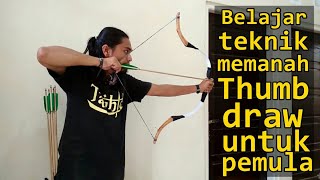 Pelajari teknik menggambar ibu jari panahan untuk pemula