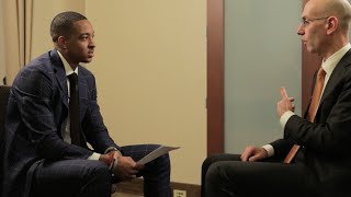 C.J. McCollum Interviews NBA Commissioner Adam Silver