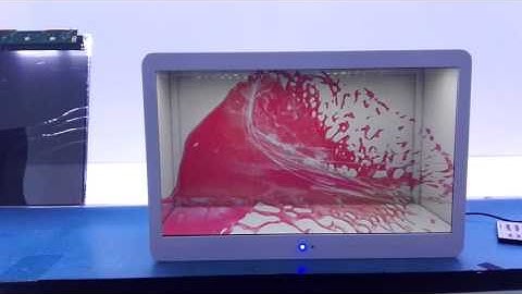 new 15inch transparent LCD showcase !