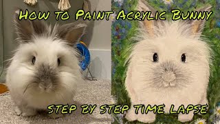 acrylic bunny painting tutorial