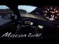 Porsche Macan Turbo POV AUTOBAHN Test Drive ACCELERATION & TOP SPEED 480HP Tuned by RaceChip