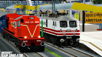 Amritsar - Lalkuan Express || LDH WDM-3A || MSTS Open Rails Journey Part 1