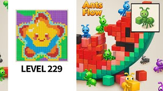 Level 229 Ant Flow Color Pixel Puzzle Gameplay Walkthrough