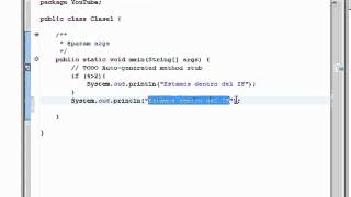 Tutoriales Java: 04 Condicionales (If then Else)