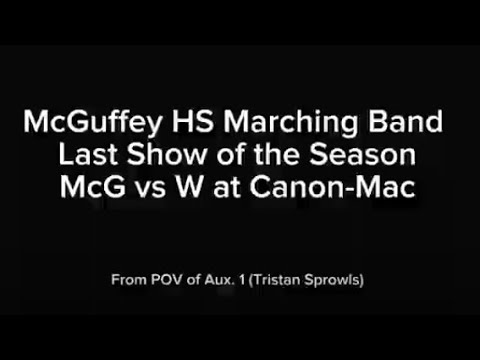 McGuffey High School Marching Band 2023 Last Show