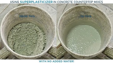 The best superplasticizer for any concrete countertop mix - Integrity UltraFlow