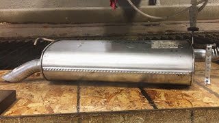 Car Muffler vs 60,000 PSI Waterjet Cutter