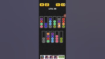 Ball Sort Puzzle Level 106 Walkthrough