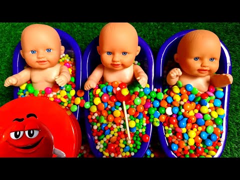 Satisfying 3rainbow bathtub with candy satisfying video