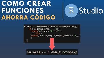 Como crear funciones en R Studio | FÁCIL | Tutorial rápido en Español de function(x) con ejemplo