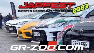 Japfest 2023 at Silverstone. UK's Biggest Japanese Cars! With GR-Zoo.com in 4K