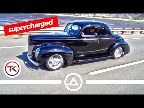 700HP Supercharged '40 Ford Deluxe Street Rod - YouTube