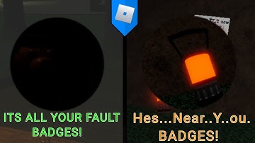 HOW TO GET "ITS ALL YOUR FAULT" BADGES and "Hes...Near..Y..ou." BADGES! Piggy: TROI Concept (ROBLOX)