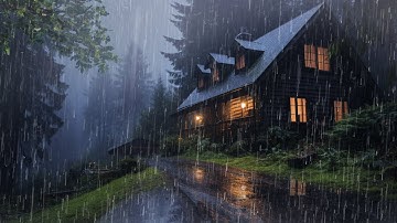 Sounds Of Rain And Thunder For Sleep - 99% Sleep BETTER - Rainfall for Insomnia Relief, ASMR, Study