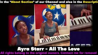 Ayra Starr, T.V.M - All The Love (Official Audio Teaser) ¦ Teasers Via Musell (TVM)
