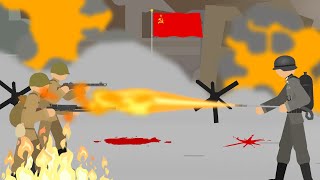 World War 2 Stick Nodes Animation - The Brutal Battle of Stalingrad!!! Part 1.