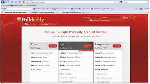 How to create a Poll Daddy Survery