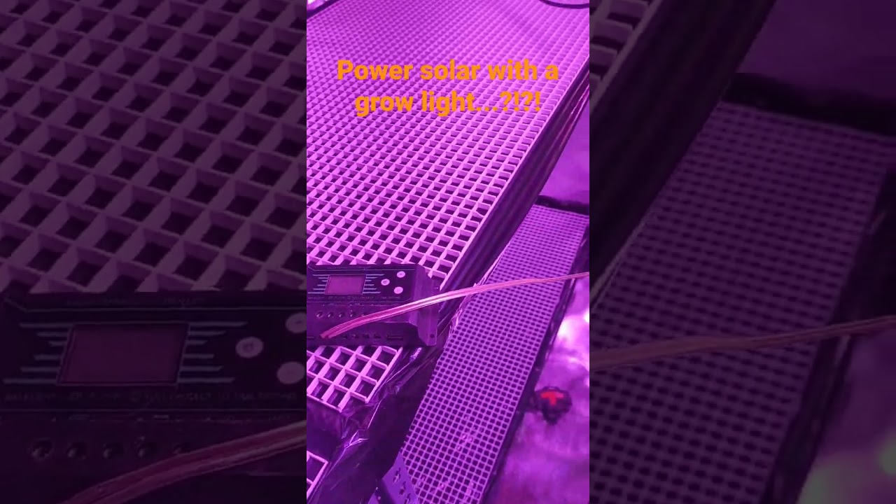 Powering solar with grow lights, real but not sustainable 