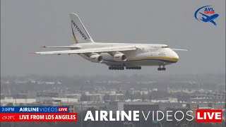 RARE Arrival: Antonov AN124 Lands at LAX!