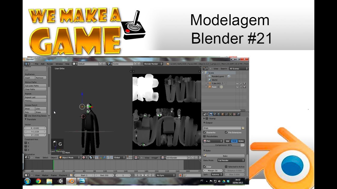 Modelagem no Blender 21 Modelando o Slender D YouTube