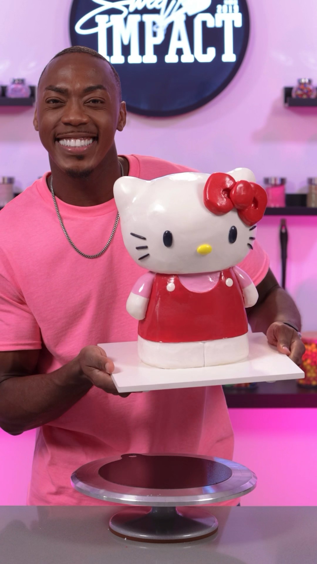 I made a Hello Kitty cake #shorts