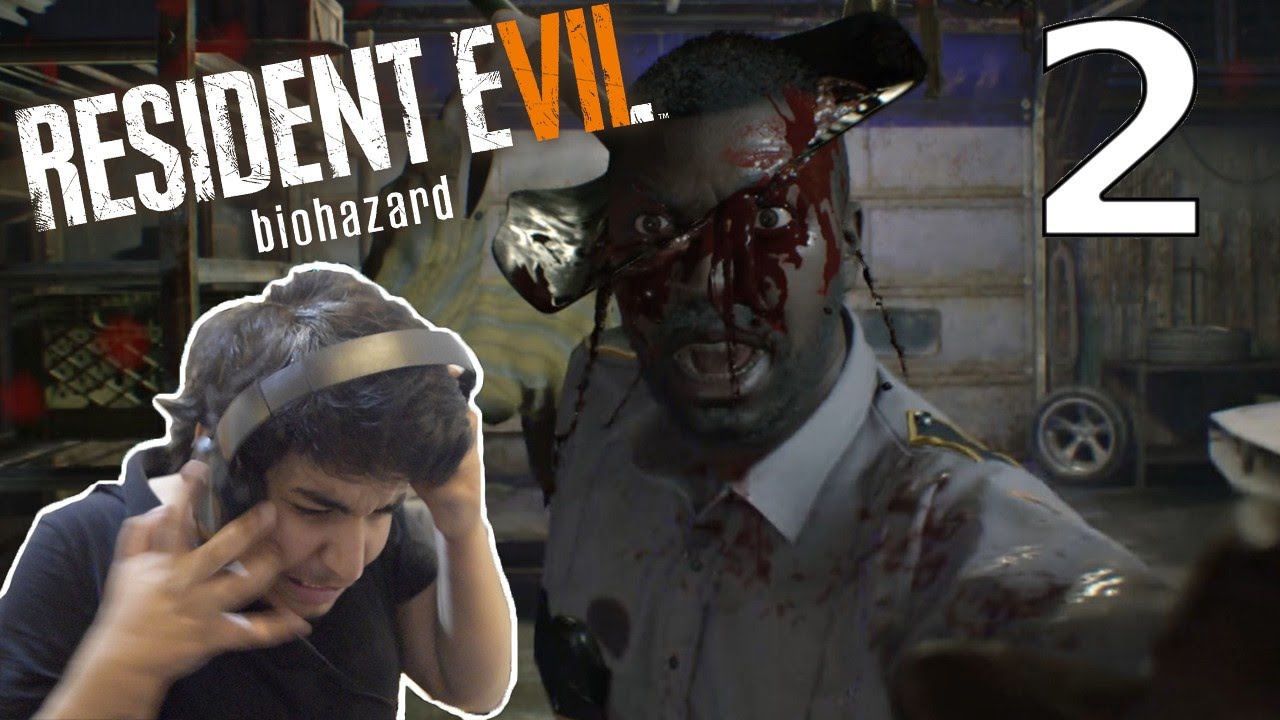 Resident Evil 7 2 الشايب المجنون الشرطي Youtube