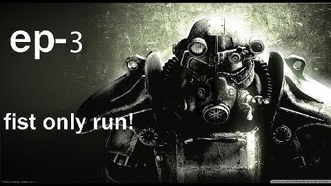 fallout 3 ep3 fist only run; evil or not?