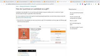Audible Gift Overview