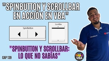 Cómo Usar SpinButton y ScrollBar para Navegar y Mostrar Datos en Formularios Excel VBA cap 139 #vba