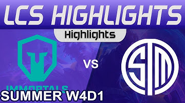 IMT vs TSM Highlights LCS Summer Season 2023 W4D1 Immortals vs Team SoloMid by Onivia