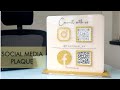 3D Acrylic Social Media Plaque