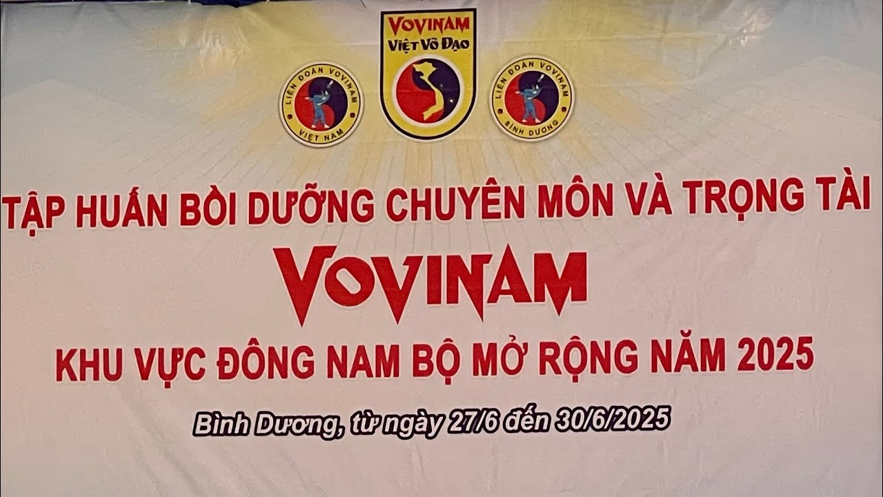 Tứ Trụ Quyền Vovinam, Tập Huấn Chuyên Môn Khu Vực Đông Nam Bộ Năm 2025 Tại Bình Dương
