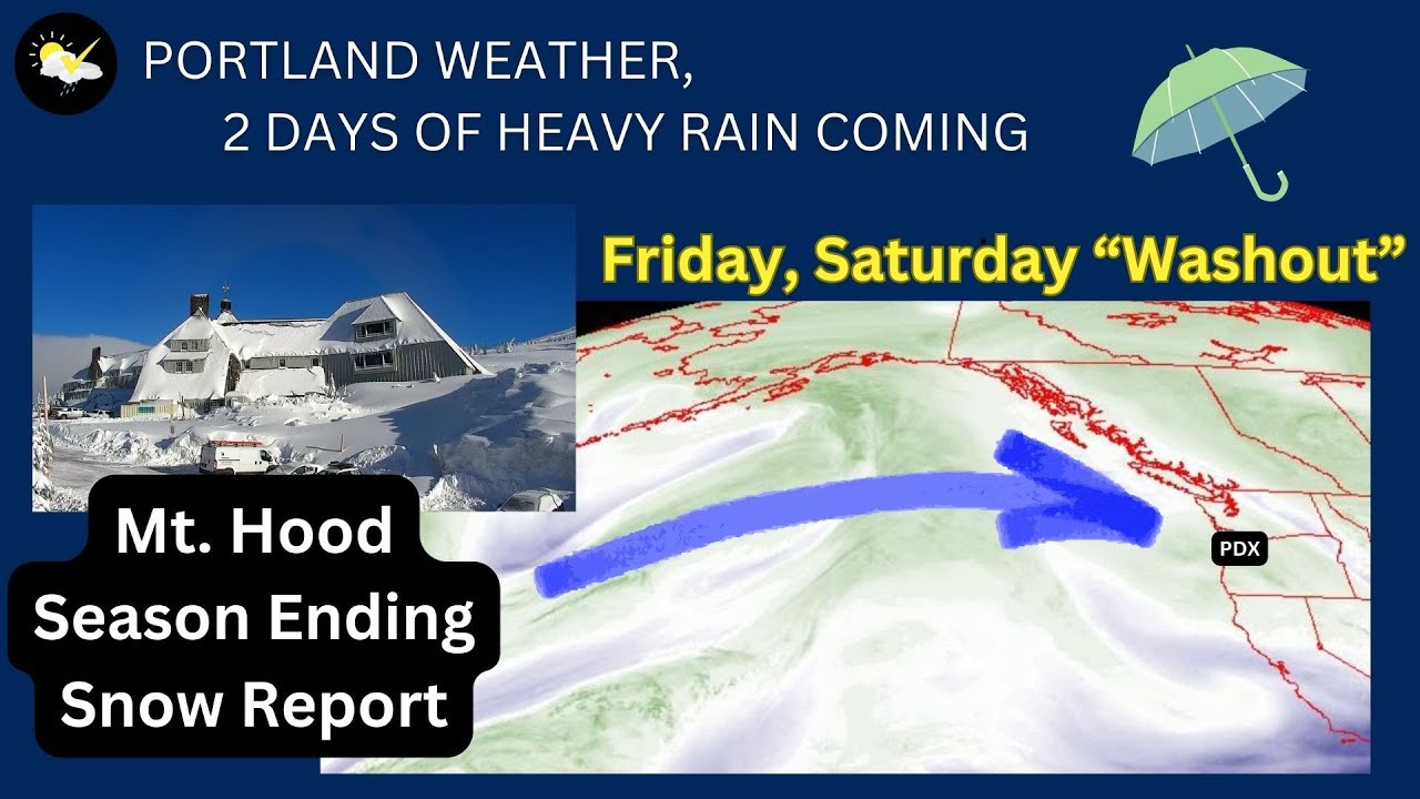 Portland Weather, Pacific NW 2 Day Rain Storm To Hit - YouTube