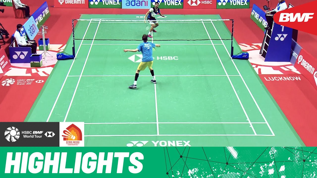 Semifinals at the Syed Modi India International 2022 as Arnaud Merkle takes on Mithun Manjunath