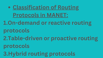 Routing protocols in mobile ad-hoc network (MANET)? Reactive, Proactive and Hybrid Protocols amharic