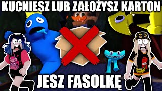 😱 CHALLENGE Z WERKĄ AFERKĄ czyli KUCNIESZ/ZAŁOŻYSZ KARTON = FASOLKA😱 RAINBOW FRIENDS CHAPTER 2 !!!