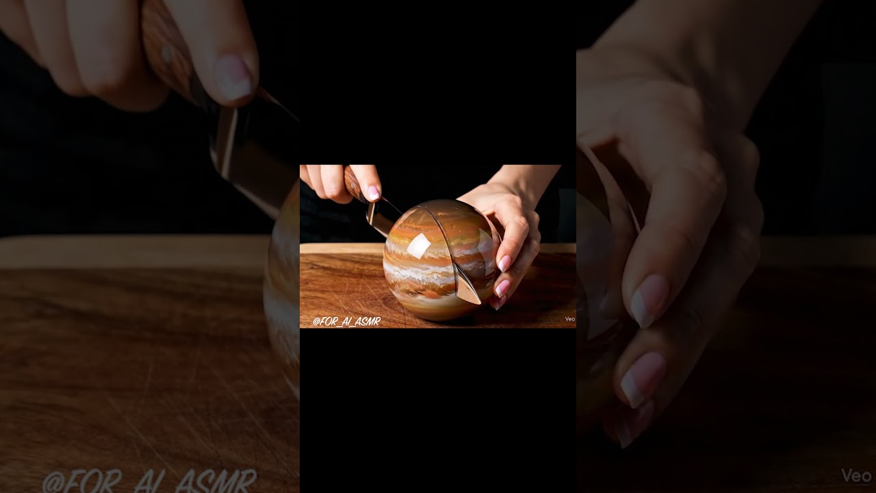 AI Glass Cutting ASMR (Jupiter)|Relax and Unwind with Soothing Sounds of Glass Cutting