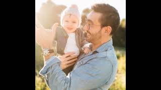 Free Simple Happy Father's Day Memorise Photo Collage Slideshow Template - FlexClip