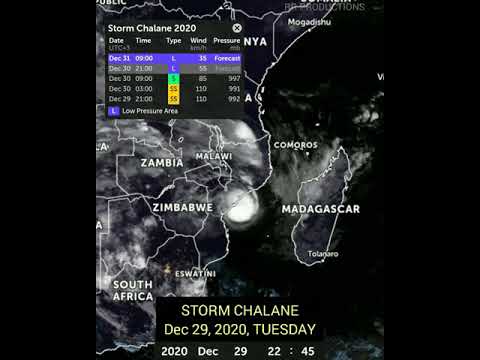 புயல் சலேன் | Cyclone Chalane in Zimbabwe | Dec 29, 9pm - Dec 31, 9pm, 2020 | Part 3/3.