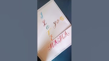 If you love your MOM watch it ❤️🌹#shorts #shortvideo #trending  #calligraphy #art #mom #love