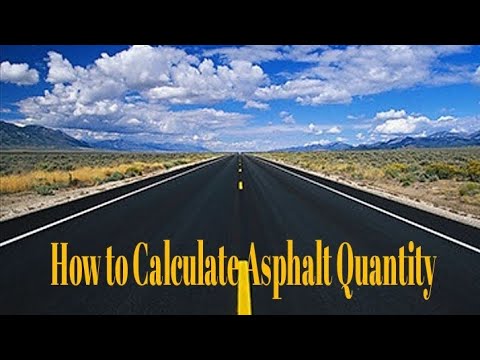 How to Calculate Quantity for Asphalt in Road - YouTube