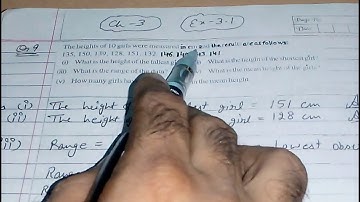 Q 9, Ex 3.1 -  Data Handling - Chapter 3  - maths class 7th - NCERT