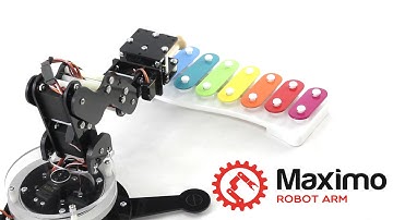 Maximo Robot Arm is playing with a Xylophone #2