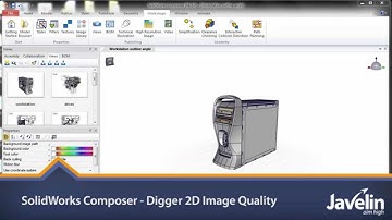 SolidWorks Composer - Digger 2D Image Quality