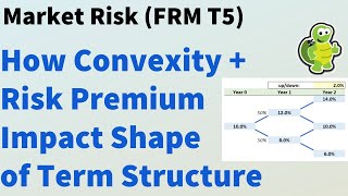 Convexity and risk premium impacts on shape of term structure (FRM T5-08)