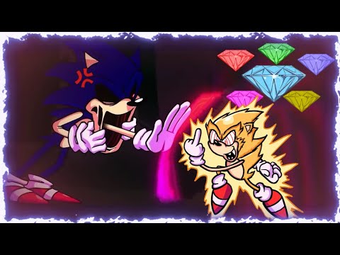 Colors Live - Fleetway Super Sonic and Sonic.exe Meet by Koaaya